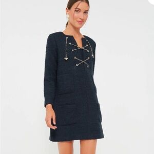 Tuckernuck Navy Tie Tweed Kelly Dress Small NWT